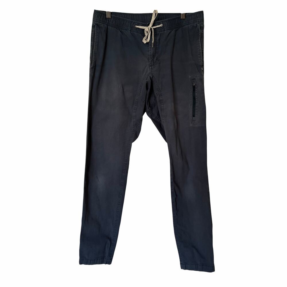 VUORI Men's Ripstop Climber Drawstring Elastic Waist V412 Pants in Navy, Large